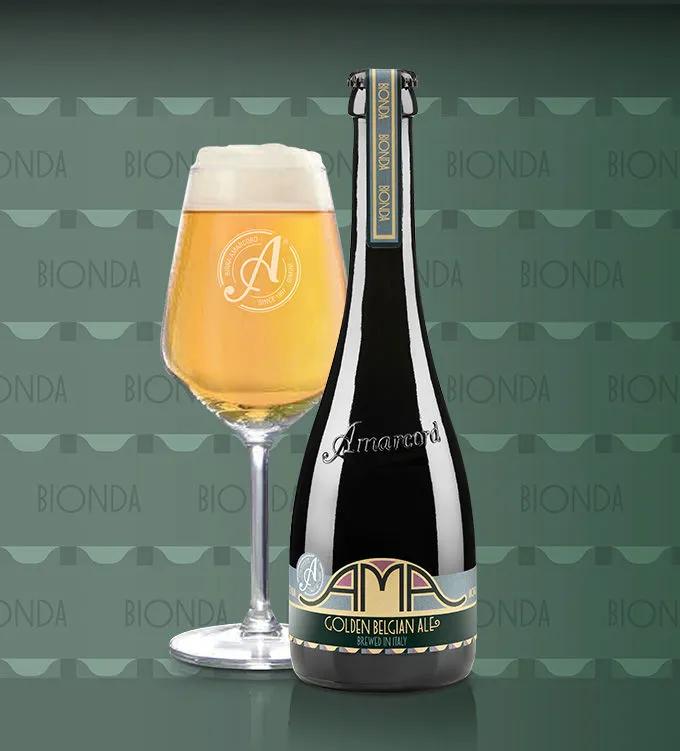 CARTONE x 12 BOTTIGLIE AMA BIONDA 35,5cl  