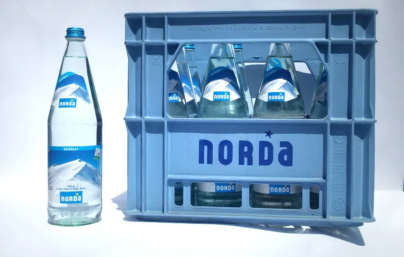 CASSA X 12 BOTTIGLIE NORDA FRIZZANTE 1 LT VUOTO A RENDERE