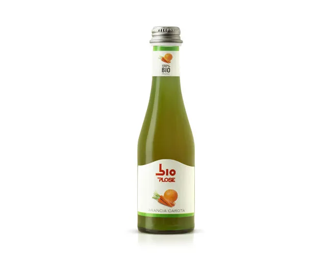 CARTONE x 24 SUCCHI BIO PLOSE ARANCIA CAROTA 20cl
